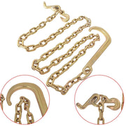 DURAFORCE 5/16 × 8 FT Grade 70 J Hook Mini R Hook Recovery Wrecker Tow Chain 15"
