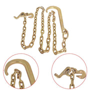 DURAFORCE 5/16 × 8 FT Grade 70 J Hook Mini R Hook Recovery Wrecker Tow Chain 15"