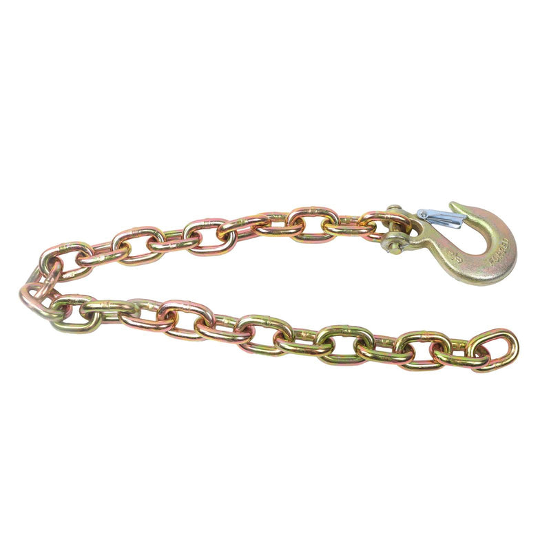 DURAFORCE 2Pcs Tow Chain With Clevis Slip Hook 3/8"×35" G70 26400Lbs Trailer Safety Chain