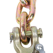 DURAFORCE 2Pcs Tow Chain With Clevis Slip Hook 3/8"×35" G70 26400Lbs Trailer Safety Chain