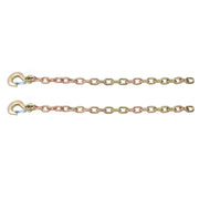 DURAFORCE 2Pcs Tow Chain With Clevis Slip Hook 3/8"×35" G70 26400Lbs Trailer Safety Chain