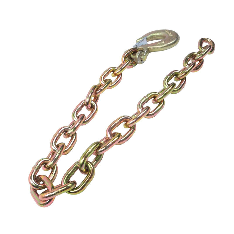 DURAFORCE 2Pcs Tow Chain With Clevis Slip Hook 3/8"×35" G70 26400Lbs Trailer Safety Chain