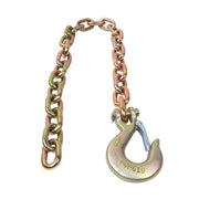 DURAFORCE 2Pcs Tow Chain With Clevis Slip Hook 3/8"×35" G70 26400Lbs Trailer Safety Chain