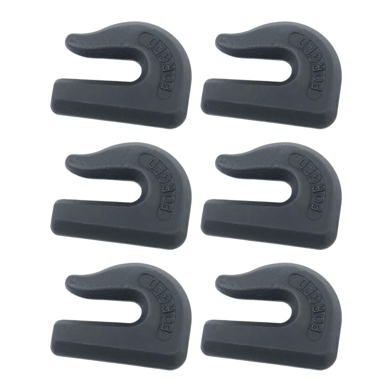 DURAFORCE 6Pcs G70 3/8" Weld On Chain Grab Hook Tow Hook Tractor Bucket Trailer Tie Down