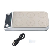 DURAFORCE 50 to 1200RPM 6 Position Magnetic Stirrer Multi-Position Magnetic Mixer Stirrer