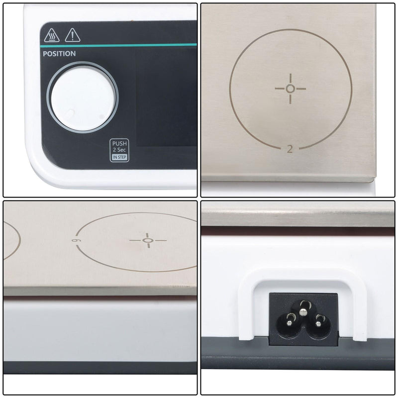 DURAFORCE 50 to 1200RPM 6 Position Magnetic Stirrer Multi-Position Magnetic Mixer Stirrer