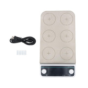 DURAFORCE 50 to 1200RPM 6 Position Magnetic Stirrer Multi-Position Magnetic Mixer Stirrer