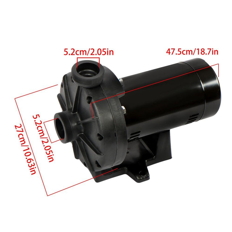 DURAFORCE W36060 3/4 HP Booster Pump For Inground Swimming Pools Pressure Cleaner Black