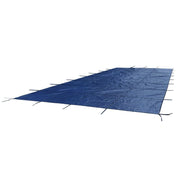DURAFORCE Inground Pool Safety Cover For 25' x 45' Rectangle Blue Mesh In-Ground Winter