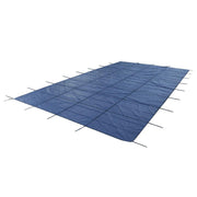 DURAFORCE Inground Pool Safety Cover For 25' x 45' Rectangle Blue Mesh In-Ground Winter