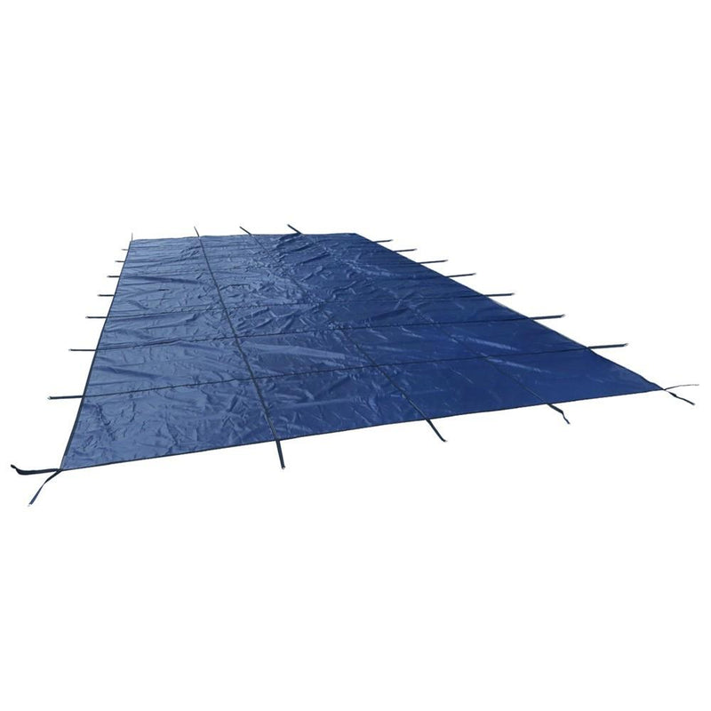 DURAFORCE Inground Pool Safety Cover For 25' x 45' Rectangle Blue Mesh In-Ground Winter