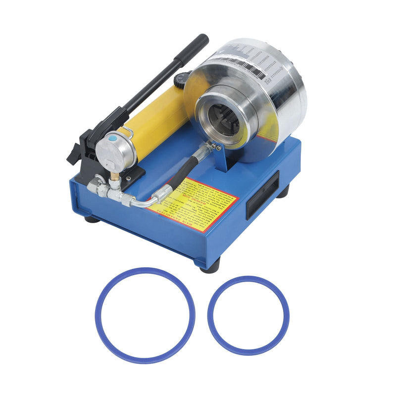 DURAFORCE Portable Hydraulic Hose Pipe Crimping Machine High Pressure Crimper W/ 8 Dies