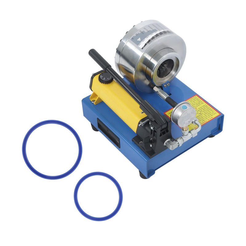 DURAFORCE Portable Hydraulic Hose Pipe Crimping Machine High Pressure Crimper W/ 8 Dies