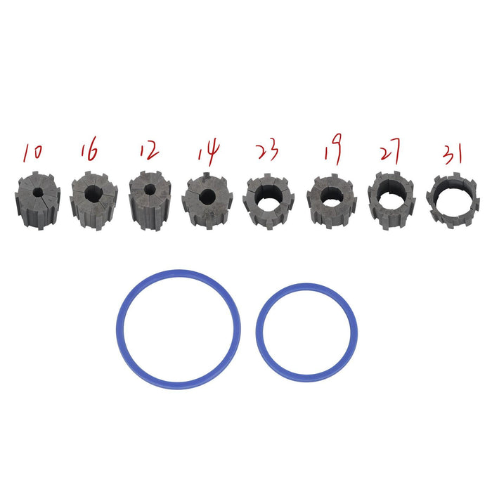 DURAFORCE Portable Hydraulic Hose Pipe Crimping Machine High Pressure Crimper W/ 8 Dies