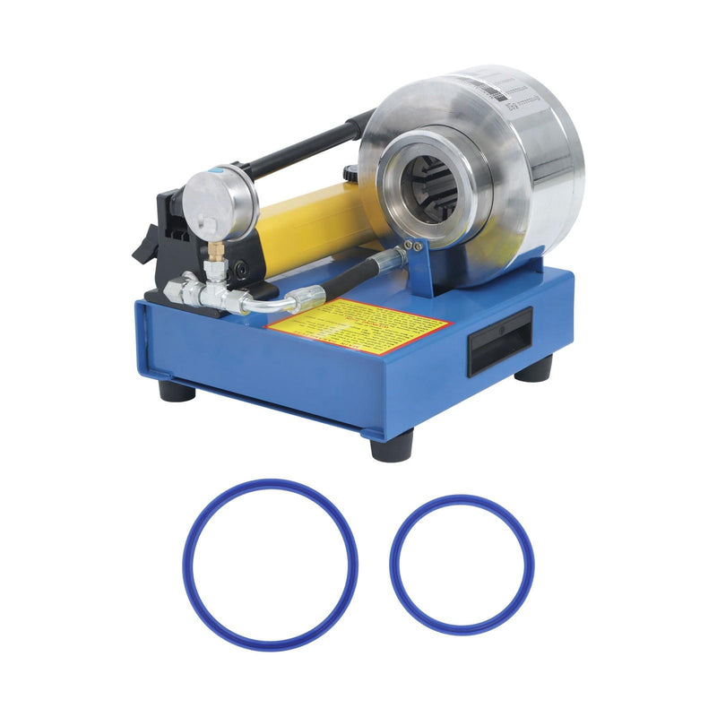 DURAFORCE Hydraulic Hose Pipe Crimping Machine Portable High Pressure Crimper with 8 Dies