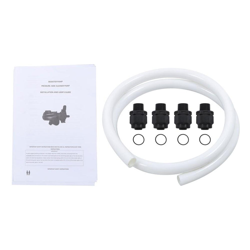DURAFORCE 0.75-1.13HP Booster Pump For Pressure Pool Cleaners Hose & Fittings EC-LA01N