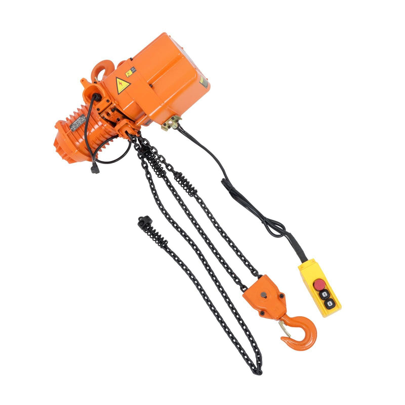 DURAFORCE 750W G80 Chain 1T/2200lbs 1.5m/5ft Wired Remote Control Electric Chain Hoist