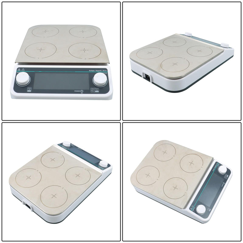 DURAFORCE Magnetic Stirrer Multiple Magnetic Stirrer With Heating 4 Position 50-1200RPM