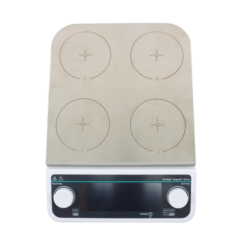 DURAFORCE Magnetic Stirrer Multiple Magnetic Stirrer With Heating 4 Position 50-1200RPM