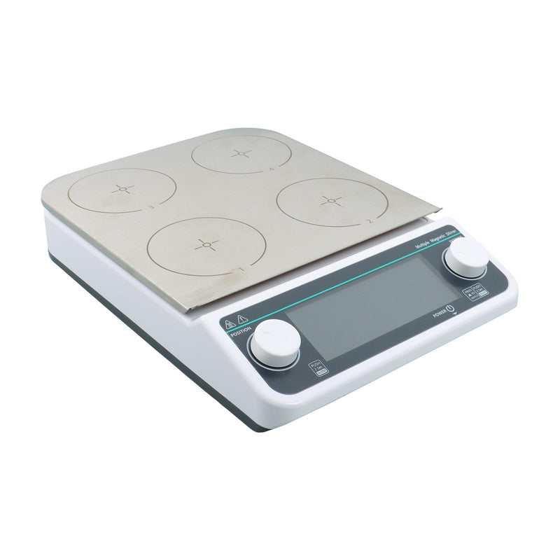 DURAFORCE Magnetic Stirrer Multiple Magnetic Stirrer With Heating 4 Position 50-1200RPM