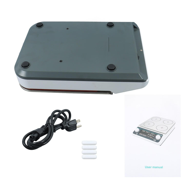 DURAFORCE Magnetic Stirrer Multiple Magnetic Stirrer With Heating 4 Position 50-1200RPM
