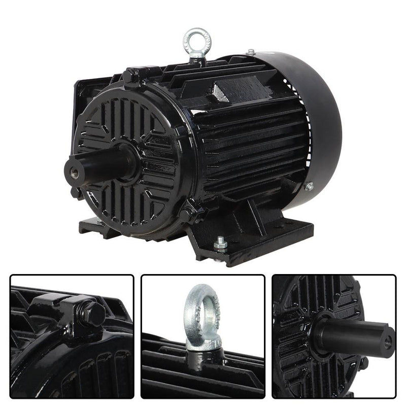 DURAFORCE 5HP 3 Phase Electric Motor 1800 RPM 184T Frame TEFC 230/460 Volt Severe Duty