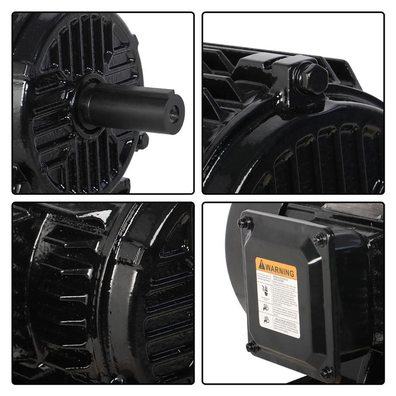 DURAFORCE 5HP 3 Phase Electric Motor 1800 RPM 184T Frame TEFC 230/460 Volt Severe Duty