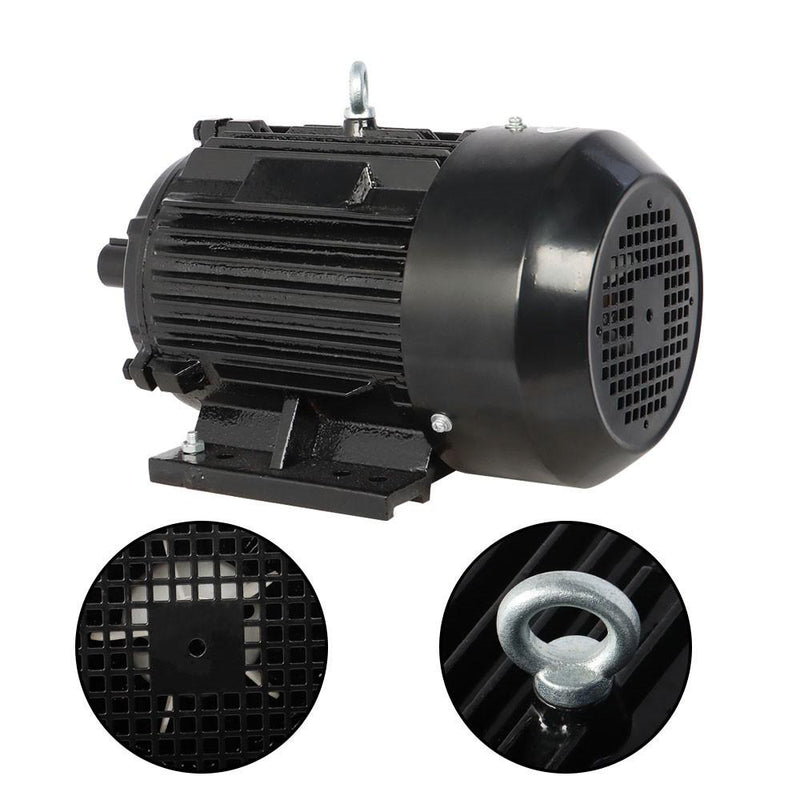 DURAFORCE 5HP 3 Phase Electric Motor 1800 RPM 184T Frame TEFC 230/460 Volt Severe Duty