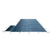 DURAFORCE Rectangle Rectangle Swimming Pool Safety Cover W/ 4' x 8' Right Step For 20x40FT