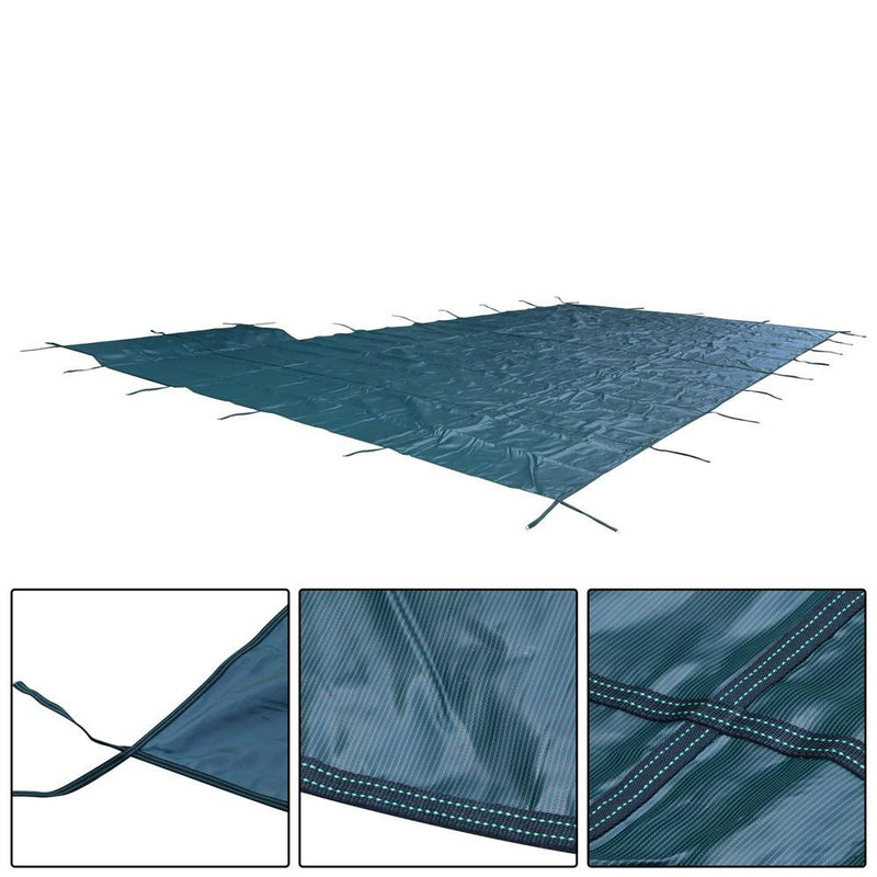 DURAFORCE Rectangle Rectangle Swimming Pool Safety Cover W/ 4' x 8' Right Step For 20x40FT
