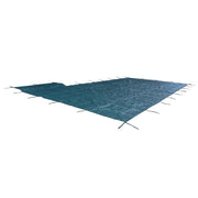 DURAFORCE Rectangle Rectangle Swimming Pool Safety Cover W/ 4' x 8' Right Step For 20x40FT