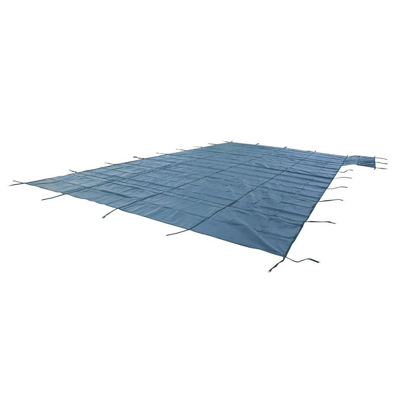 DURAFORCE Rectangle Rectangle Swimming Pool Safety Cover W/ 4' x 8' Right Step For 20x40FT