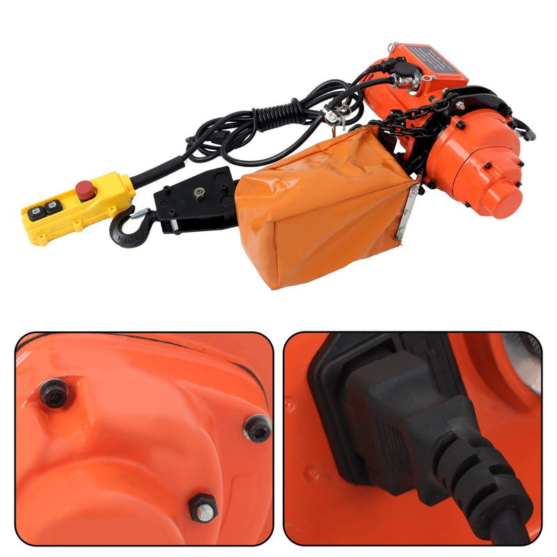 DURAFORCE 2200lbs Electric Chain Hoist Single Phase Crane 10ft Lifting for Garage Ceiling