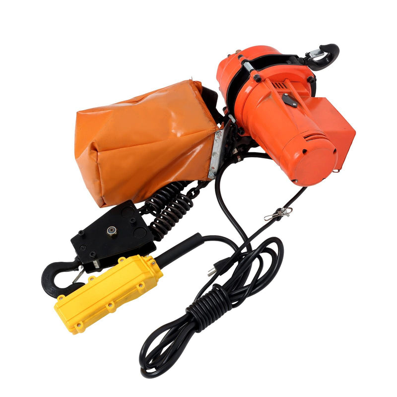 DURAFORCE 2200lbs Electric Chain Hoist Single Phase Crane 10ft Lifting for Garage Ceiling