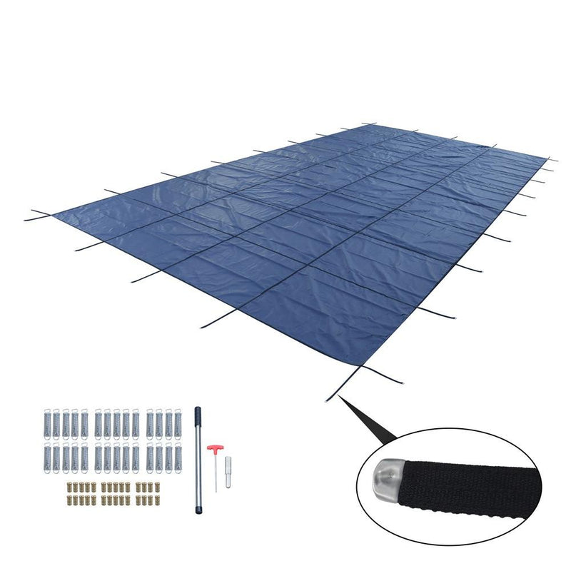 DURAFORCE Inground Pool Cover Safety For 20x40ft Includes Safety Net & Installation Tools