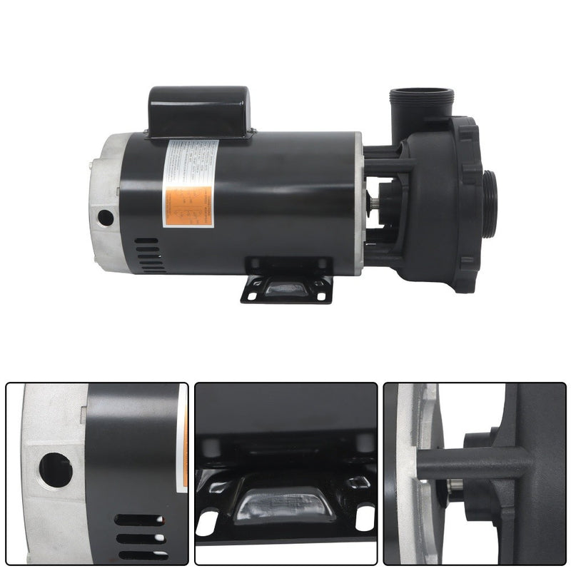 DURAFORCE 5 HP 2-Speed Spa & Hot Tub Pump 230V 3722021-1D 56Y-Frame Spa Pump Replace Black