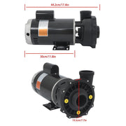 DURAFORCE 5 HP 2-Speed Spa & Hot Tub Pump 230V 3722021-1D 56Y-Frame Spa Pump Replace Black