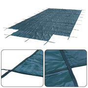 DURAFORCE Rectangle Swimming Pool Safety Cover W/ Center Step & Anchors For 20x40FT
