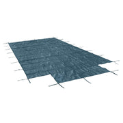 DURAFORCE Rectangle Swimming Pool Safety Cover W/ Center Step & Anchors For 20x40FT