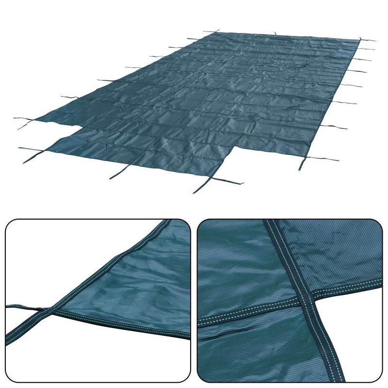 DURAFORCE Inground Pool Safety Cover Fits 18X36Ft Rectangular Pools With 4X8Ft Center Step