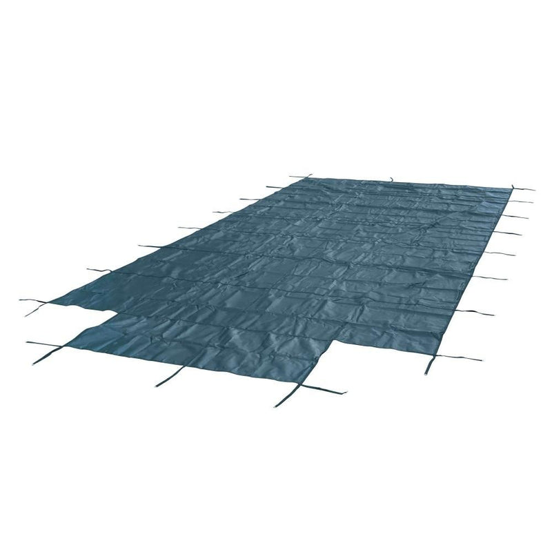 DURAFORCE Inground Pool Safety Cover Fits 18X36Ft Rectangular Pools With 4X8Ft Center Step