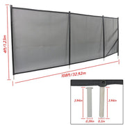DURAFORCE 4 x 108 FT Pool Fence For Inground Pools Removable Child Safety Fencing Outdoor