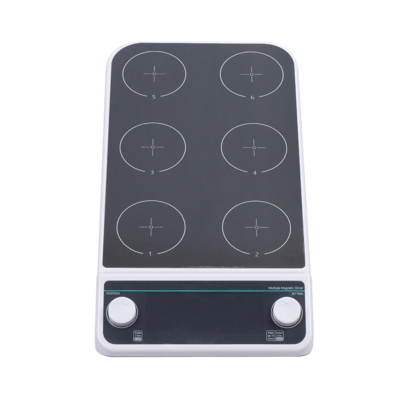 DURAFORCE 50-1500RPM 6 Position Magnetic Stirrer Multi Stirrer Plate Mixer 6x500ml