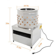 DURAFORCE 1500w Power 110V Feather Plucker Stainless Steel Drum Chicken Plucker Machine