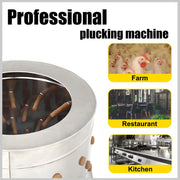 DURAFORCE 1500w Power 110V Feather Plucker Stainless Steel Drum Chicken Plucker Machine