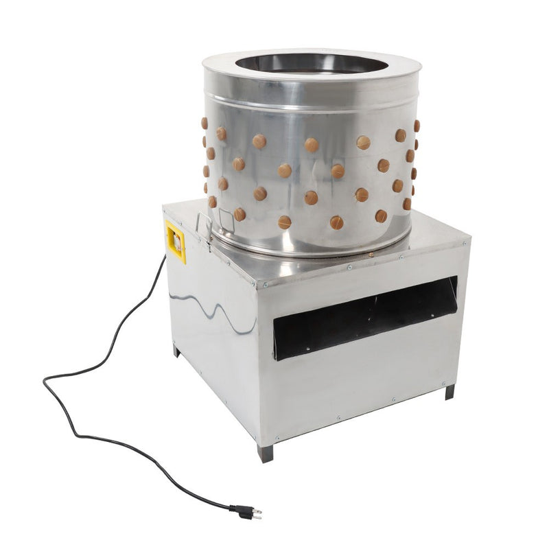DURAFORCE Stainless Machine Steel Chicken Plucker Machine Poultry De-Feather Plucker 20"