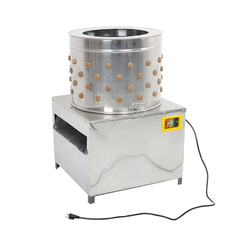 DURAFORCE Stainless Machine Steel Chicken Plucker Machine Poultry De-Feather Plucker 20"