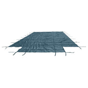 DURAFORCE Green Mesh Pool Safety Cover For 16x32 ft Rectangle with 4x8ft Center End Step