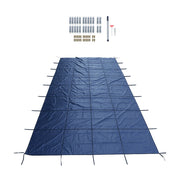 DURAFORCE For 16x32 FT Rectangle Winter Safety Pool Cover For Inground Swimming Pools