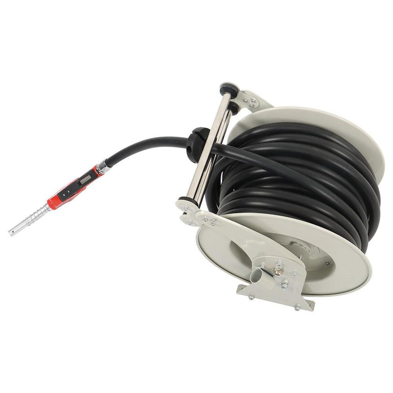 DURAFORCE 3/4" × 66' Fuel Hose Reel Retractable Diesel Hose Reel Auto Refueling Gun New